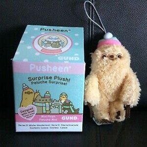 Pusheen Sloth Cute Winter Mystery Ornament Fluffy